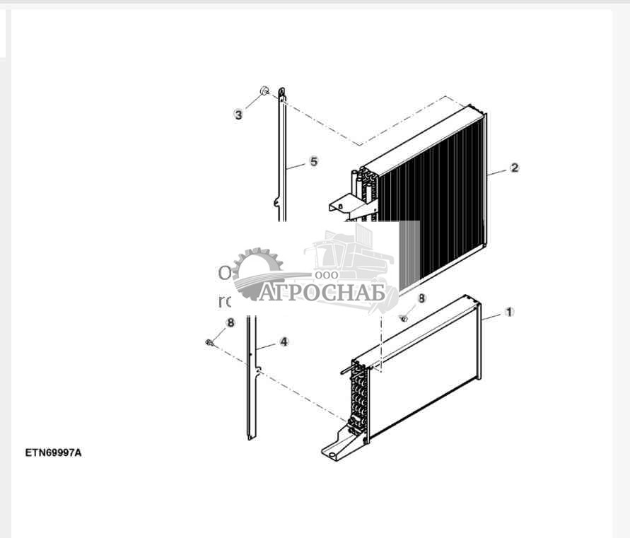 Охладитель масла и конденсатор системы кондиционирования 